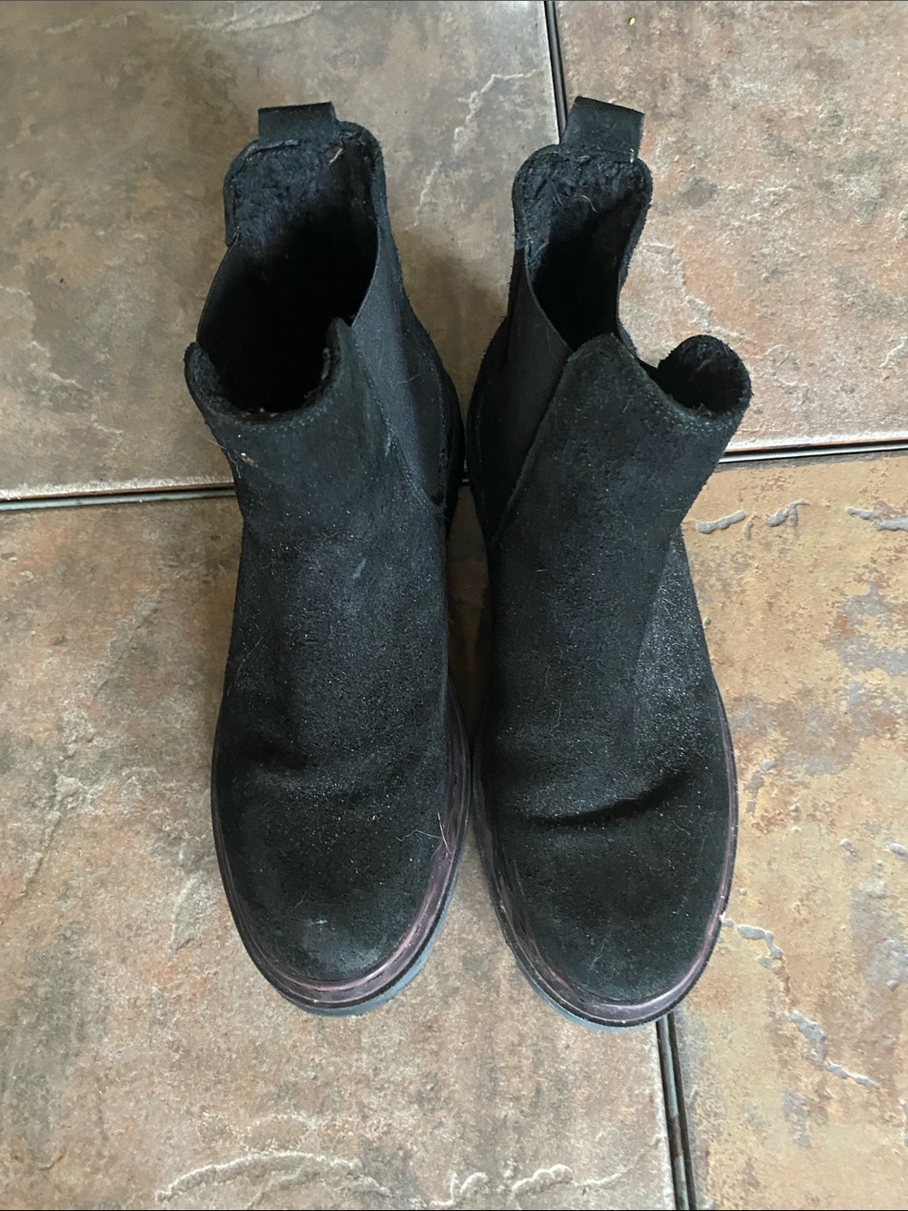 Black Suede Danassa Ankle Boots
